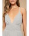 Depths Of My Love Grey Maxi Dress